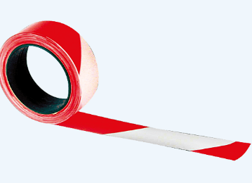 RUBAFORT ROUGE ET BLANC SUR FLASQUE 75mm x 500M