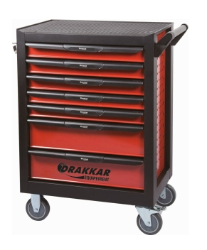 Servante d'atelier 7 tiroirs composée de 237 outils - modules métal