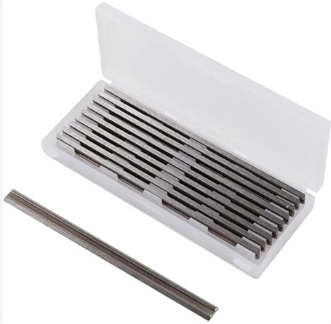 CARTE DE 10 FERS REVERSIBLES DE RABOT MAKITA 82mm